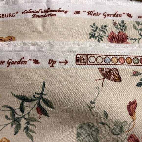 Blair Garden Colonial Williamsburg Foundation Upholstery Weight Fabric - 2 Yds - Picture 3 of 10